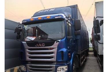 二手江淮 格尔发A5L中卡 160马力 4X2 7.8米厢式载货车(6挡)(国五) 单桥 玉柴二手载货车 黄牌图片