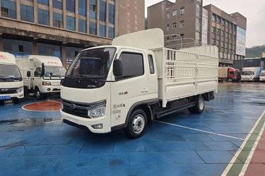 二手福田奥铃M卡 1.5L CNG 129马力 蓝黛6档 3.815米单排仓栅式微卡(国六) 单桥 东安二手载货车 蓝牌图片