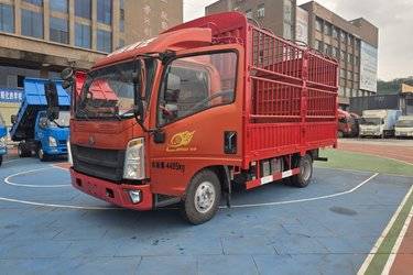 二手中国重汽HOWO 悍将 160马力 4.15米单排仓栅轻卡(国五) 单桥 潍柴二手载货车 蓝牌图片