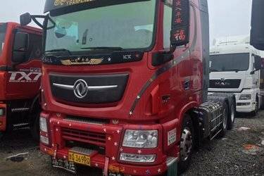 二手东风商用车 天龙旗舰KX 560马力 6X2R牵引车(东风)(国五) 后提升 东风康明斯二手牵引车 黄牌图片