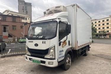 二手中国重汽 豪曼H3 4.5T 4.15米单排插电式混合动力冷藏车  二手电动卡车电动冷藏车图片