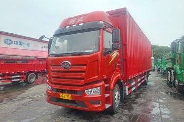 二手一汽解放 J6L 经典版 260马力 4X2 9.7米翼开启厢式载货车(国六) 单桥 大柴二手载货车 黄牌图片