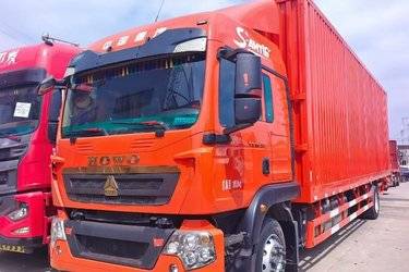 二手中国重汽 HOWO TX重卡 290马力 6X2 9.52米厢式载货车(国六) 前四后四 曼二手载货车 黄牌