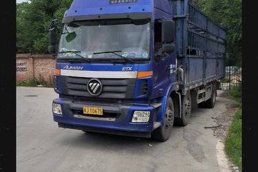 二手福田 欧曼ETX 5系重卡 220马力 6X2 7米仓栅式载货车(国五) 前四后四 东风康明斯二手载货车 黄牌图片