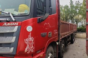 二手福田 欧曼EST 6系重卡 360马力 8X4 9.45米栏板载货车(国五) 前四后八 北汽福田二手载货车 黄牌图片