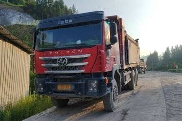 二手上汽红岩 杰狮C500重卡 重载版 450马力 6X4 6米自卸车(国五) 8X2 菲亚特二手自卸车 黄牌图片