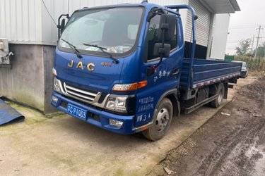 二手江淮 帅铃E中体 152马力 4.12米单排厢式轻卡(国五) 单桥 江淮锐捷特二手载货车 蓝牌图片