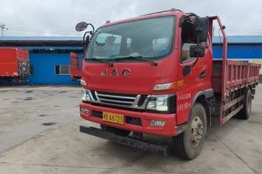 二手江淮 骏铃G系 V6运输型 160马力 4X2 5.2米自卸车(国五) 单桥 玉柴二手自卸车 黄牌图片