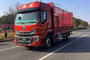 二手东风柳汽 乘龙H5中卡 240马力 4X2 6.8米仓栅式载货车(国五) 单桥 玉柴二手载货车 黄牌图片