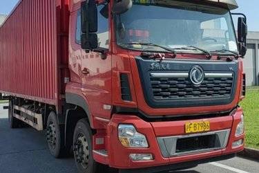 二手东风商用车 天龙VL重卡 292马力 6X2 9.6米厢式载货车(国五) 前四后四 东风康明斯二手载货车 黄牌