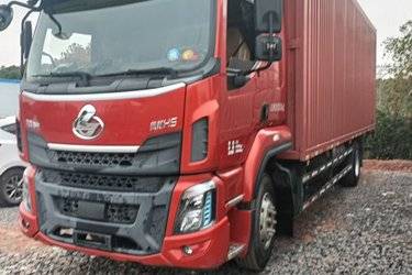 二手东风柳汽 乘龙H5中卡 220马力 4X2 7.8米厢式载货车(国六) 单桥 玉柴二手载货车 黄牌图片