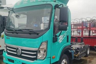 二手中国重汽成都商用车 V3 气刹 4.15米单排纯电动仓栅式轻卡 宁德时代140.41kWh  二手电动卡车电动载货车图片