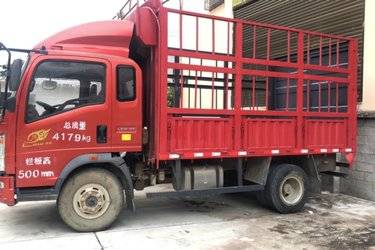 二手中国重汽成都商用车 V3 150马力 3.85米排半仓栅式轻卡(国六) 单桥 中国重汽二手载货车 蓝牌图片