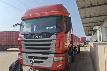 江淮 格尔发K3W重卡 350马力 8X4 9.6米栏板载货车(国五) 前四后八 潍柴二手载货车 黄牌