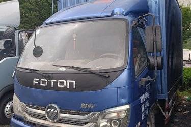 二手福田时代 M3 131马力 4.165米单排厢式轻卡(国五) 单桥 福田康明斯二手载货车 蓝牌图片