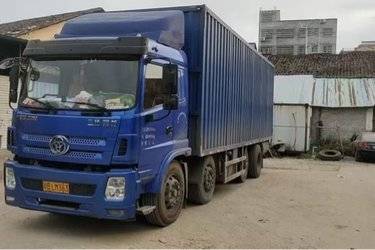 二手三环十通 昊龙 豪华版 280马力 8X2 8米厢式载货车(国五) 前四后六 玉柴二手载货车 黄牌图片