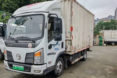 二手玉柴新能源 EC212F 4.5T 4.125米单排纯电动厢式轻卡  二手电动卡车电动载货车图片