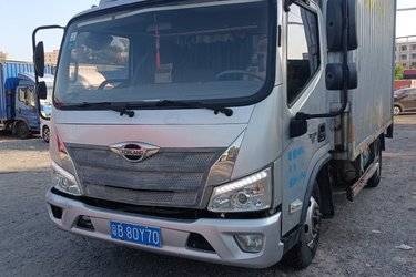 二手福田 时代领航5 150马力 4.165米单排厢式轻卡(国六) 单桥 福田康明斯二手载货车 蓝牌图片