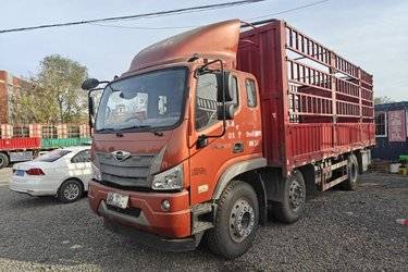 二手福田 时代领航ES5 高配版 220马力 6X2 6.8米排半仓栅式载货车(国六) 前四后四 潍柴二手载货车 黄牌