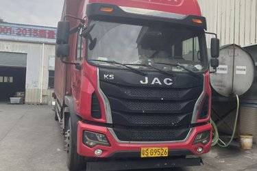 二手江淮 格尔发K5W重卡 240马力 6X2 9.6米厢式载货车(国五) 前四后四 玉柴二手载货车 黄牌