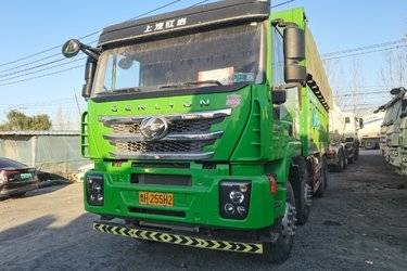 二手上汽红岩 杰狮C6 重载版 460马力 8X4 6.5米自卸车(国六) 前四后八 上菲红二手自卸车 黄牌图片