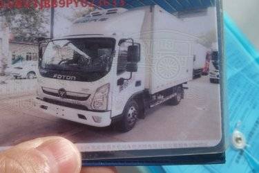 二手福田奥铃ATV 2.5L柴油 158马力 万里扬6档 3.8米排半厢式轻卡(国六) 单桥 福田康明斯二手载货车 蓝牌图片