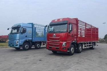 二手东风柳汽 乘龙H7 350马力 6X2 9.47米仓栅式载货车(国六) 前四后四 玉柴二手载货车 黄牌