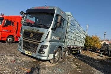 二手中国重汽 汕德卡SITRAK G7重卡 540马力 8X4 9.6米仓栅式货车(国六) 前四后八 曼二手载货车 黄牌图片