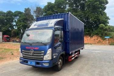 二手福田 奥铃速运 150马力 4.14米单排厢式轻卡(国五) 单桥 云内动力二手载货车 蓝牌图片