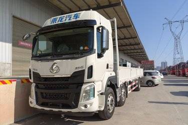 二手东风柳汽 乘龙H5中卡 240马力 6X2 9.7米栏板载货车(4550轴距)(国五) 前四后四 玉柴二手载货车 黄牌