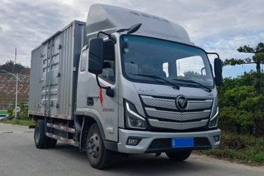 二手福田 欧马可S1系 156马力 4.14米排半厢式轻卡(采埃孚6挡)(国六) 单桥 安徽康明斯二手载货车 黄牌图片