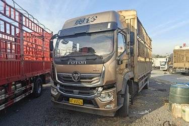 福田 奥铃大黄蜂 245马力 6.8米排半仓栅式载货车(国六) 单桥 玉柴二手载货车 黄牌