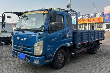 二手飞碟奥驰 V2系列 95马力 3.85米排半栏板轻卡(国五) 单桥 云内动力二手载货车 蓝牌