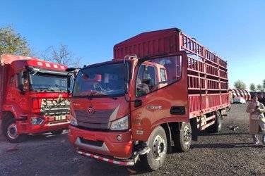 二手福田 瑞沃ES5 220马力 6X2 6.8米排半仓栅式载货车(国六) 前四后四 潍柴二手载货车 黄牌