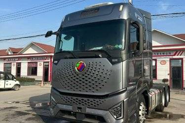 二手福田 欧曼银河 580马力 6X4 AMT自动挡牵引车(国六) 双驱 福田康明斯二手牵引车 黄牌图片