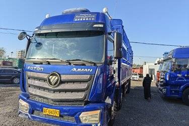 二手福田 欧曼新ETX 6系重卡 360马力 8X4 9.53米仓栅式载货车(国五) 前四后八 福田康明斯二手载货车 黄牌图片