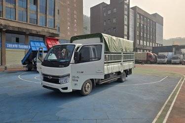 二手福田奥铃M卡 1.5L CNG 129马力 蓝黛6档 3.815米单排仓栅式微卡(国六) 单桥 福田环保动力二手载货车 蓝牌图片