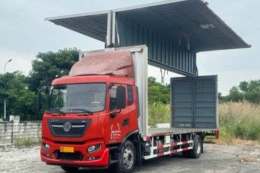 二手东风商用车 天锦KR 190马力 4X2 8米厢式载货车(国六) 单桥 东风康明斯二手载货车 黄牌