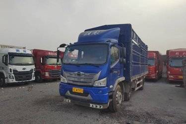 二手福田 时代领航ES5 高配版 220马力 6X2 6.8米排半仓栅式载货车(国六) 前四后四 潍柴二手载货车 黄牌