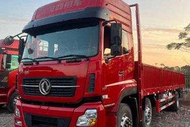 二手东风商用车 天龙重卡 220马力 6X2 9.6米栏板载货车底盘(国五) 前四后四 雷诺二手载货车 黄牌