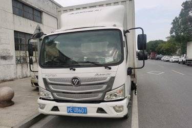 二手福田 欧马可S1系 150马力 4.14米单排厢式轻卡(采埃孚6挡)(国五) 单桥 福田康明斯二手载货车 蓝牌图片