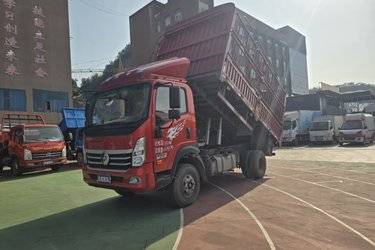 二手中国重汽成都商用车 瑞狮 180马力 4.15米单排仓栅式轻卡(国六) 单桥 潍柴二手载货车 蓝牌图片