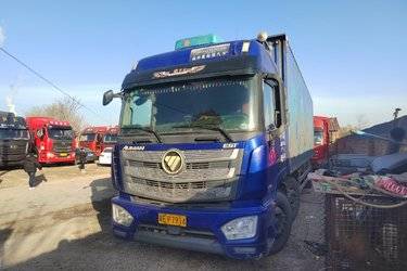 二手福田 欧曼EST 6系重卡 280马力 6X2 9.53米厢式载货车(国五) 前四后四 福田康明斯二手载货车 黄牌