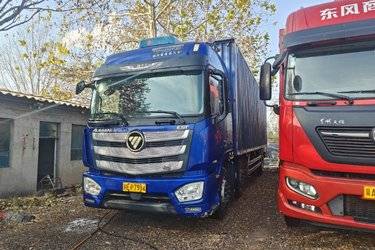 二手福田 欧曼EST 6系重卡 标载版 280马力 6X2 9.6米厢式载货车(国五) 前四后四 康明斯二手载货车 黄牌