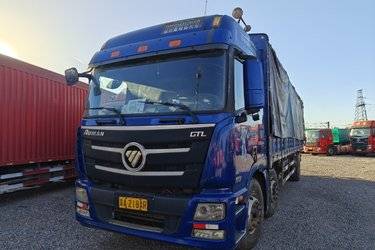 二手福田 欧曼GTL 6系重卡 280马力 6X2 9.6米仓栅式载货车(459后桥)(国五) 前四后四 福田康明斯二手载货车 黄牌