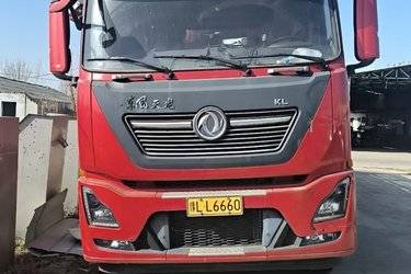 二手东风商用车 天龙KL 260马力 6X2 9.6米仓栅式载货车(平顶)(国六) 前四后四 东风康明斯二手载货车 黄牌
