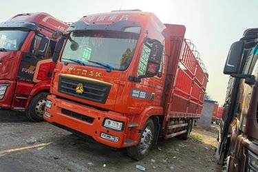 二手中国重汽 汕德卡SITRAK G5S 豪华版 290马力 4X2 6.8米AMT自动档仓栅式载货车(国六) 单桥 曼二手载货车 黄牌图片