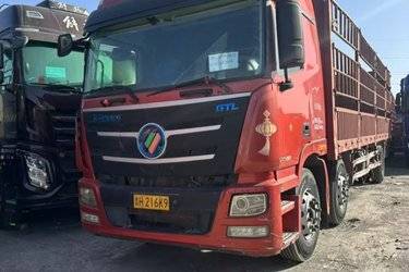 二手福田 欧曼GTL 6系重卡 280马力 6X2 9.6米仓栅式载货车(国五) 前四后四 康明斯二手载货车 黄牌