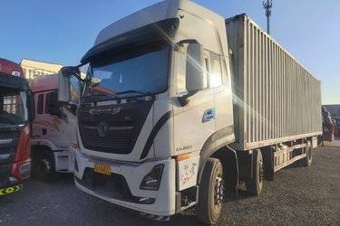 二手东风商用车 天龙KL 舒适版 300马力 6X2 9.6米厢式载货车(国六) 前四后四 雷诺二手载货车 黄牌