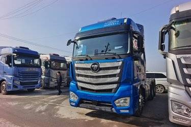 二手福田 欧曼EST 穿越版 580马力 6X4 AMT自动挡牵引车(国六) 双驱 福田康明斯二手牵引车 黄牌图片